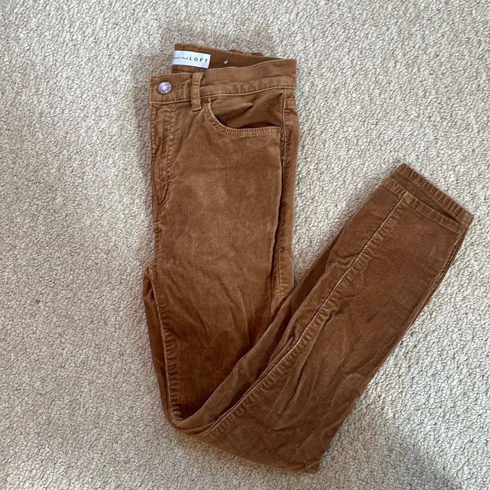 LOFT Hight Waist Skinny Corduroy Pants 00P